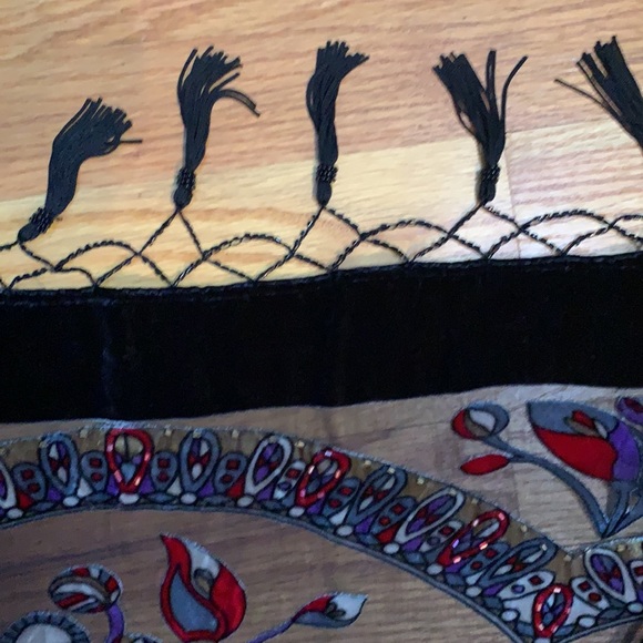 Beaded Boho silk blend, festival boho kimono - Picture 7 of 8